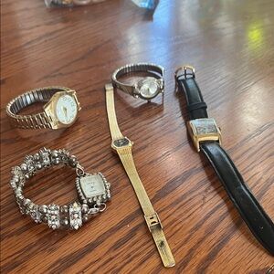 Elegant Watch Collection with Gold and Silver Tones
